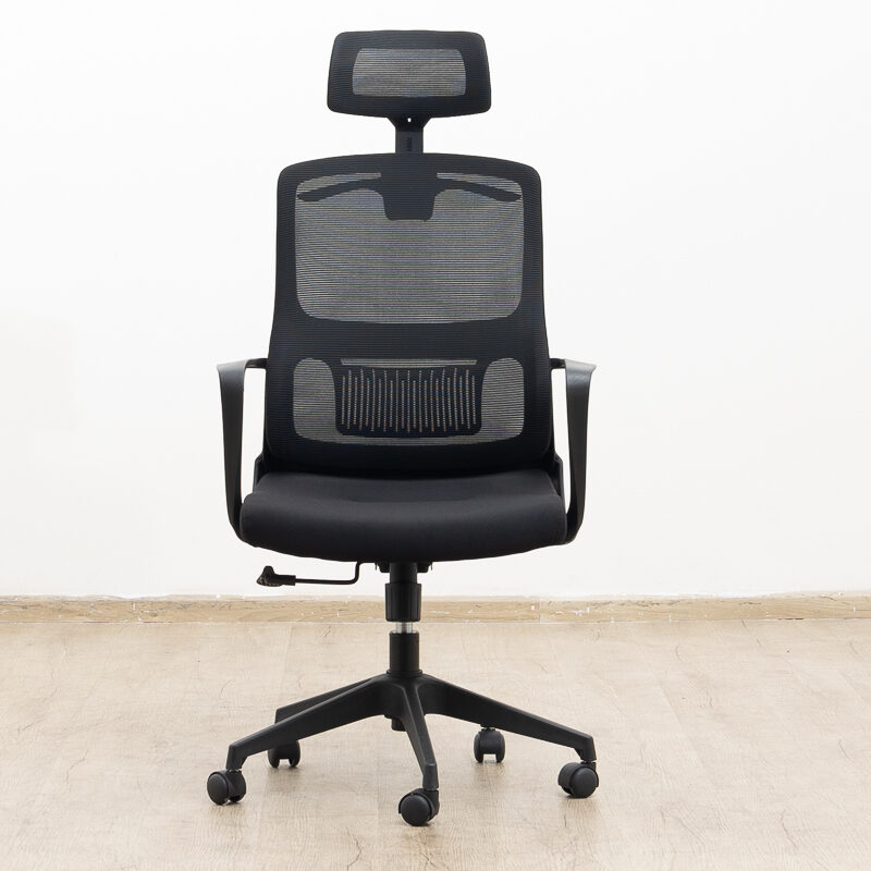 High-back mesh office seat