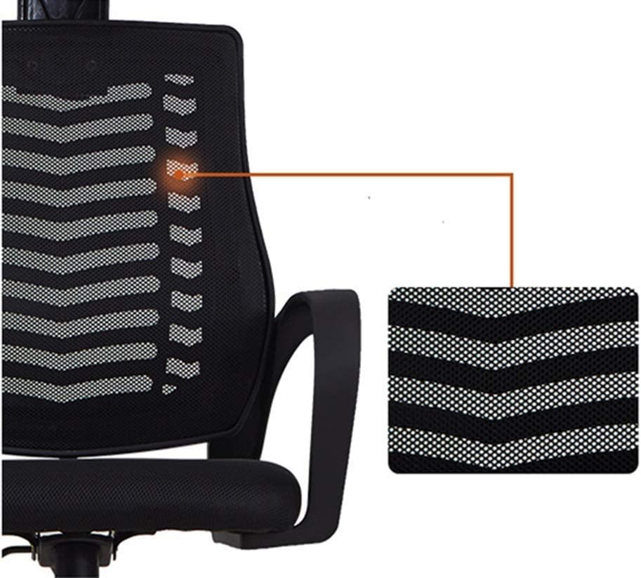 Swivel Task Chair -Black - Image 4