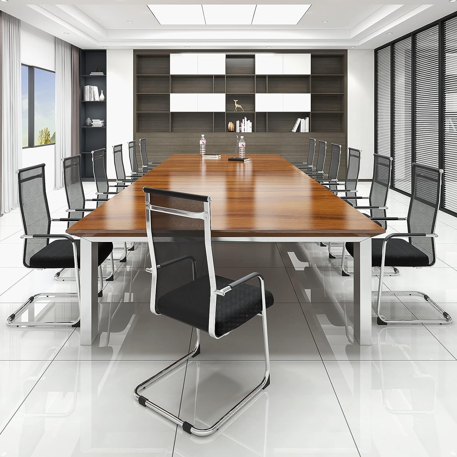 Cantilever mesh office visitor seat - Image 5