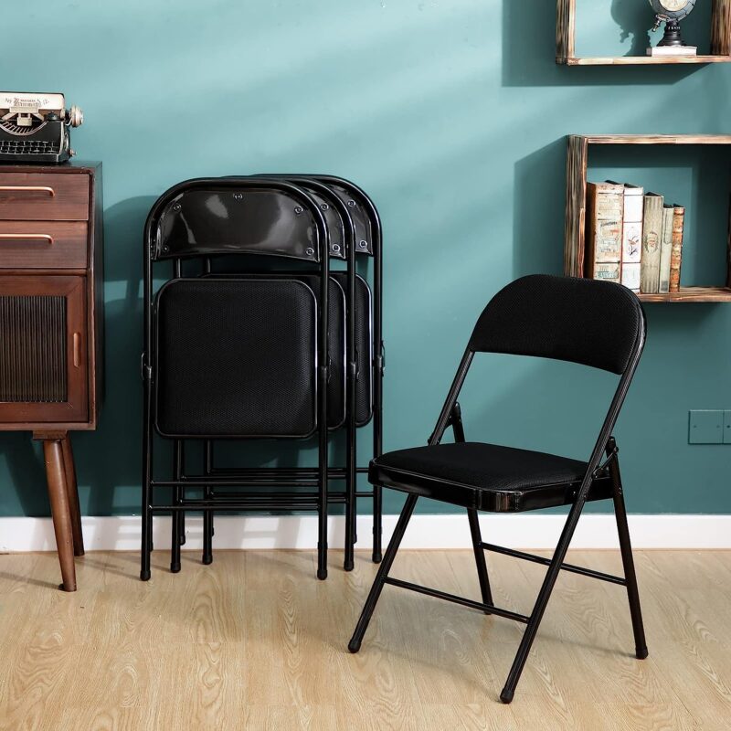 Foldable PU leather study seat