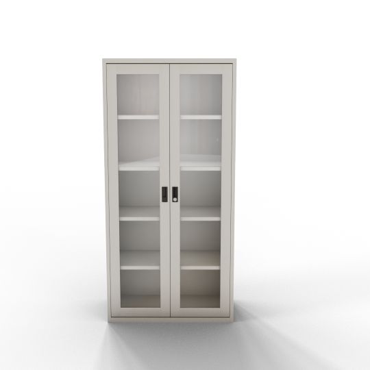 2-door full glass office cabinet, full glass cabinet, office cabinet