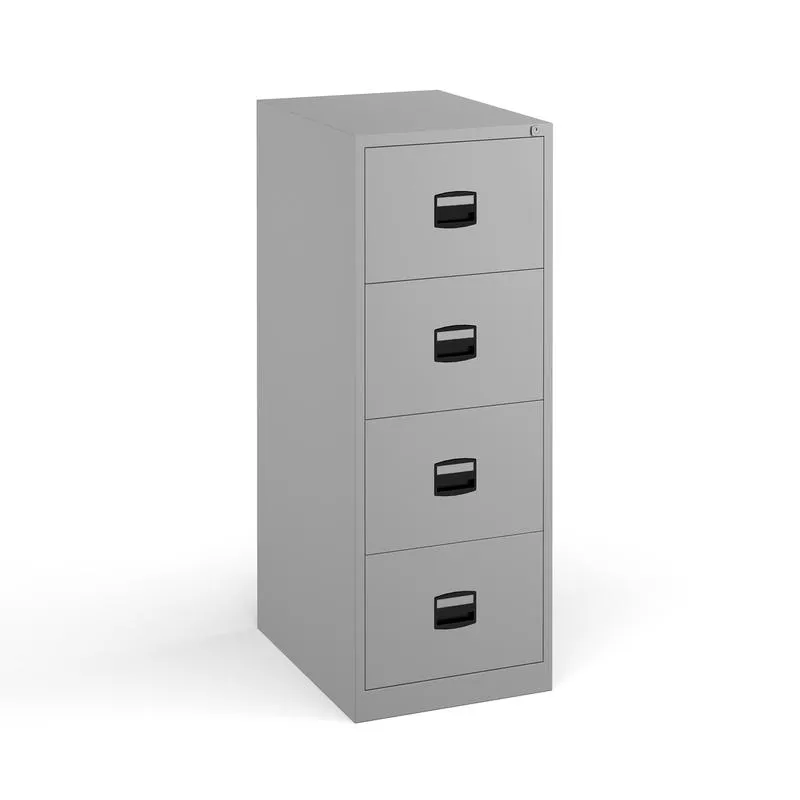 4-Drawers Metallic Office Cabinet, office furniture, metal filing cabinet, storage cabinet, lockable drawers, durable office furniture