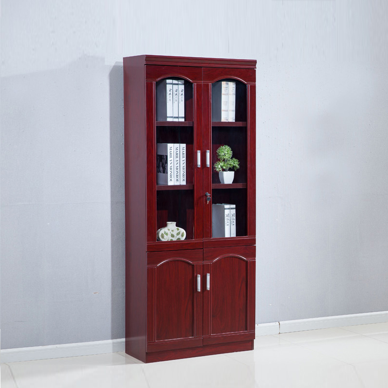 2-Door Wooden Cabinet- Bookcase