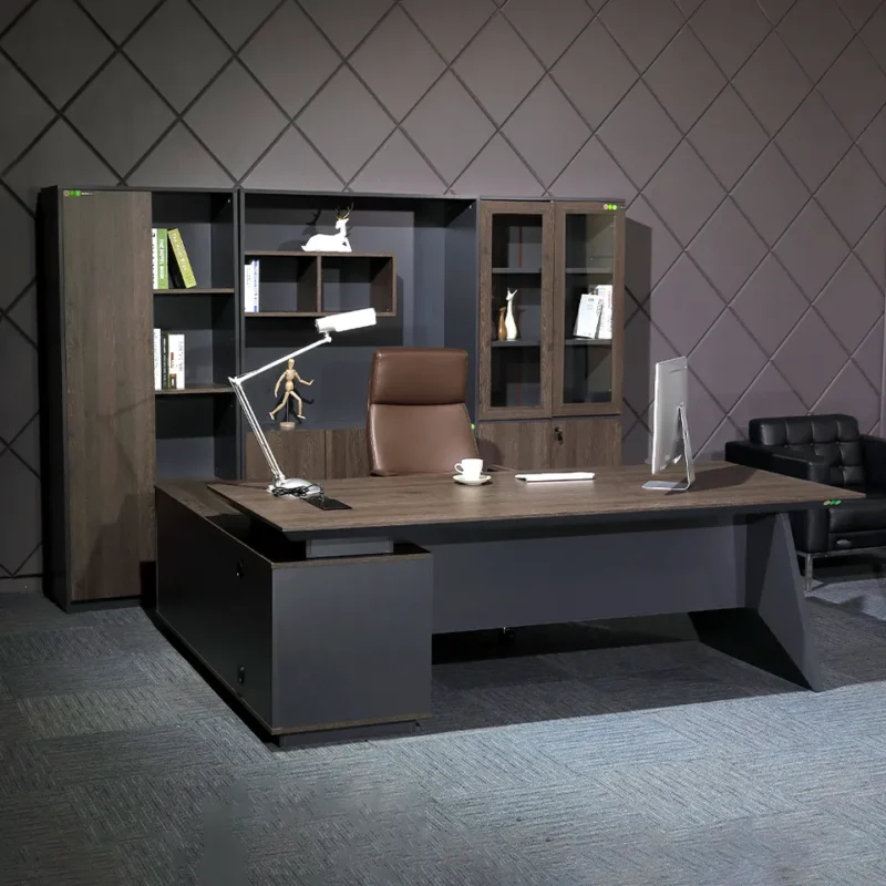 Luxury CEO Manager Office Executive Table Desk, Executive Desk, executive desk, l-shaped desk, office furniture, office desk, desk with drawers