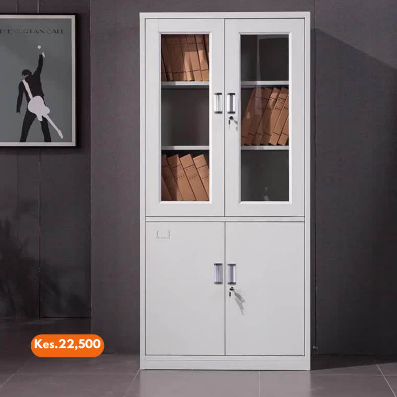 Half Glass Filing Cabinet #FC1805