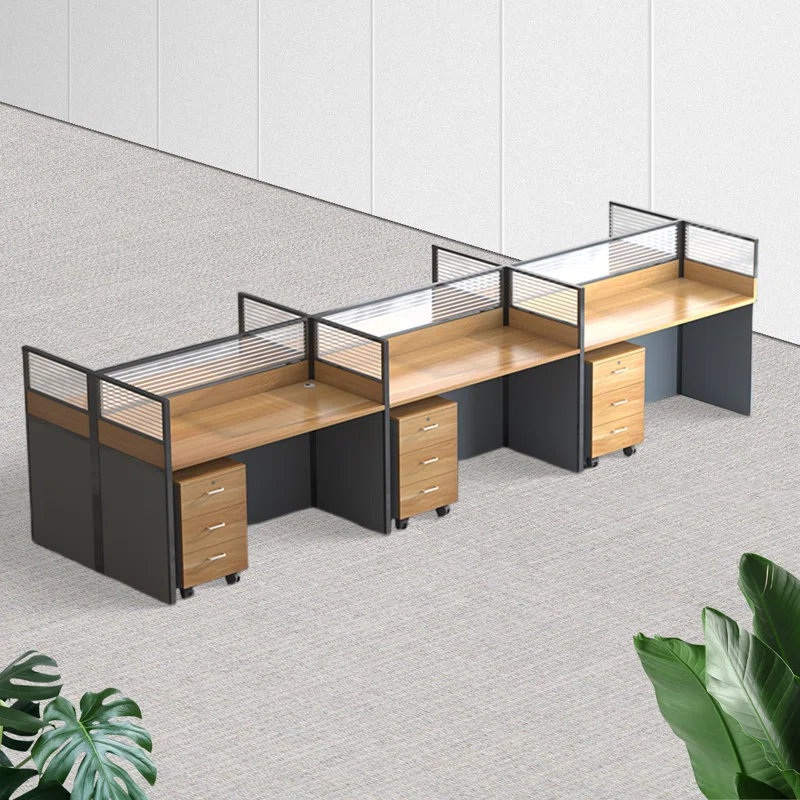 Open-view six way office workstation
