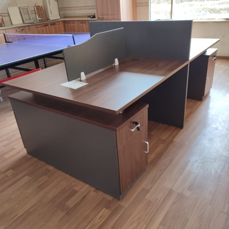 4 way wooden workstation