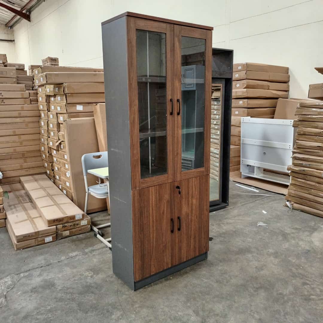 2-Door wooden office bookcase