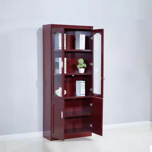 2-Door Wooden Office Bookcase