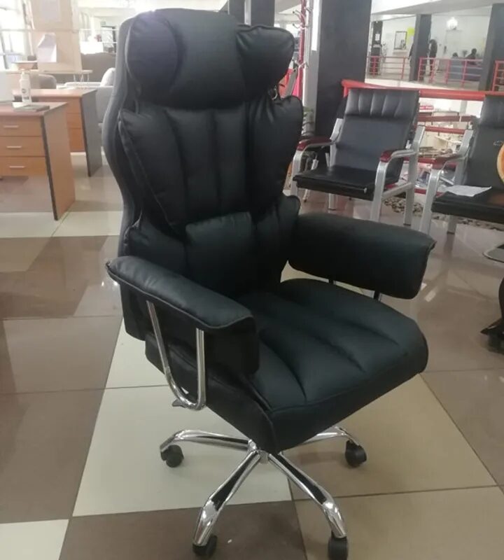 Executive chair, high-back chair, ergonomic chair, lumbar support, swivel chair, tilt chair, padded chair, comfortable chair, supportive chair, stylish chair, durable chair, high-quality chair, High-back executive chair