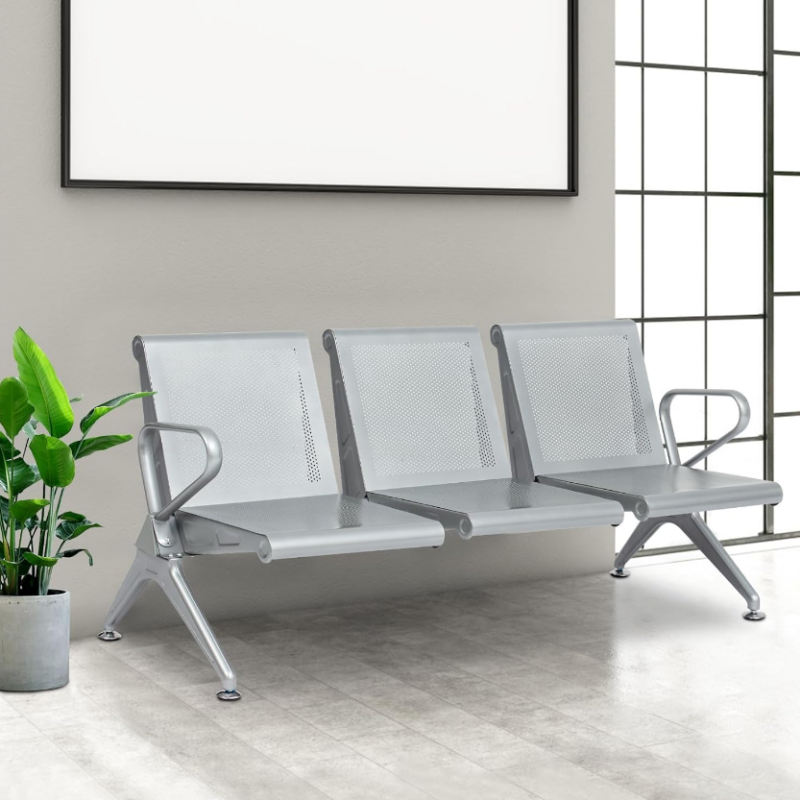 3-seater Airport Waiting bench, waiting bench, office bench, 3-link waiting bench, waiting area bench, reception seats