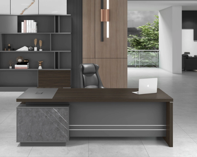 Modern 1800mm L-Shaped Executive Desk, executive desk, l-shaped desk, office furniture, office desk, desk with drawers