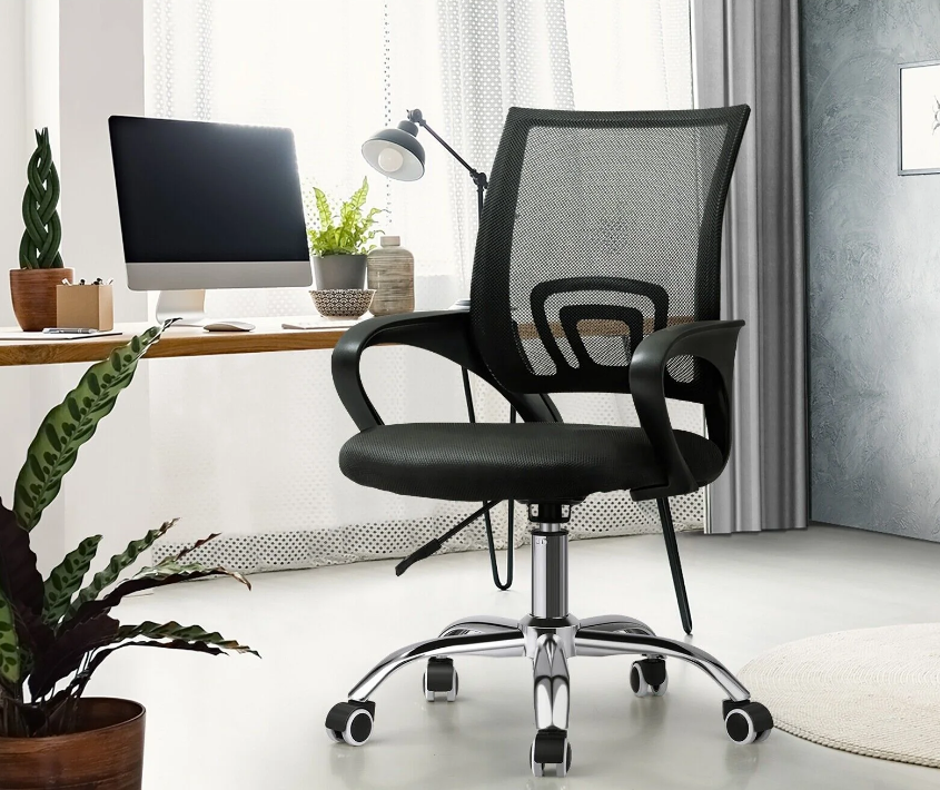 High Quality Mesh Staff Office Chair, Clerical home office chair, Black mesh office chair, office furniture, comfortable office chair, stylish office chair, ergonomic office chair, adjustable office chair, breathable office chair, durable office chair