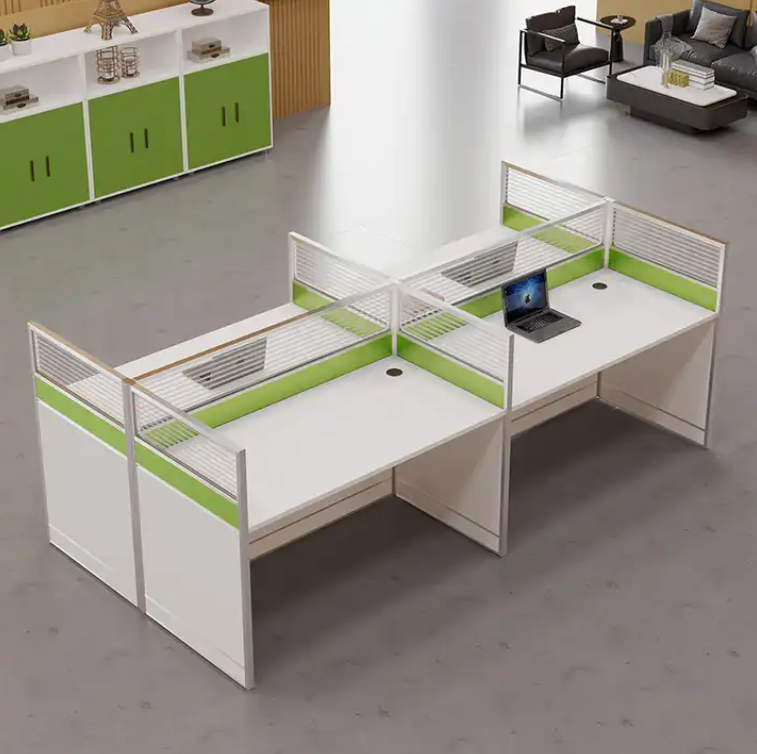 4 way workstation for office, Rectangular 4 Person Partition Desk, 4 way workstation in kenya, 4 way workstation LY-355 SM\, home office 4 way workstation, Multi-Functional Office Workstation, wooden 4 way workstation