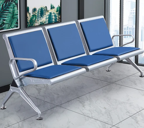 3-link Heavy Duty office Bench, 3-link bench, office bench, airport bench, waiting benches