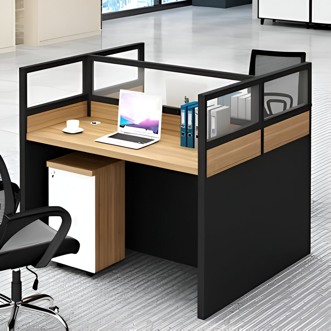 2-way modular office workstation, modern workstation, office desks, 2-way workstation, office furniture