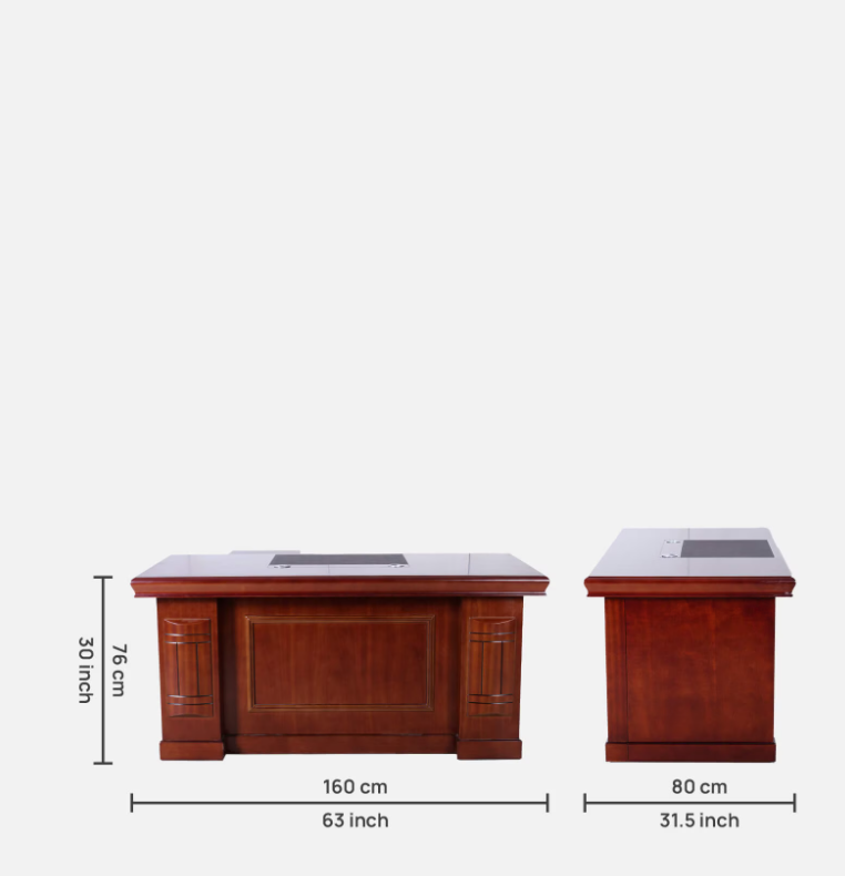 1600mm executive office table (Mahogany), executive desk, mahogany office desk, 1600mm executive desk