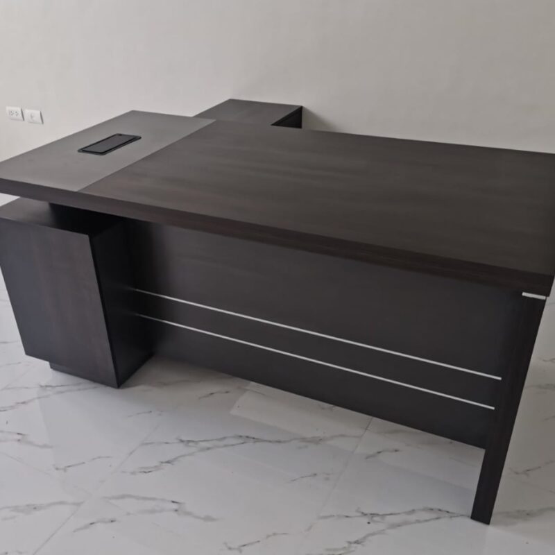 1.8 Meters Grey Oak Executive Desk