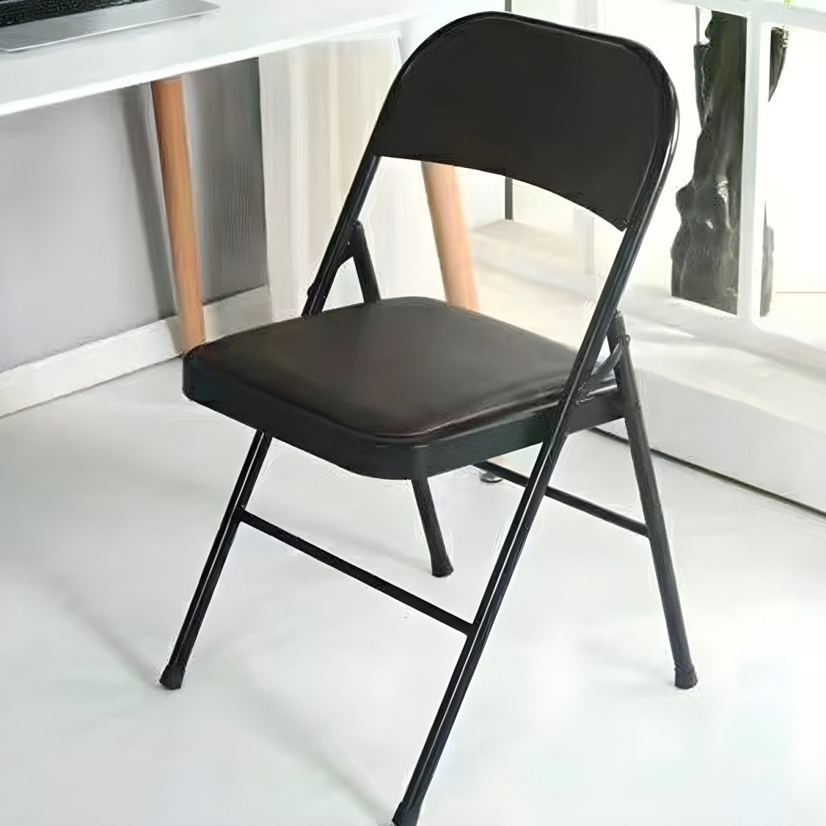 Sturdy Steel Frame Black Folding Chair