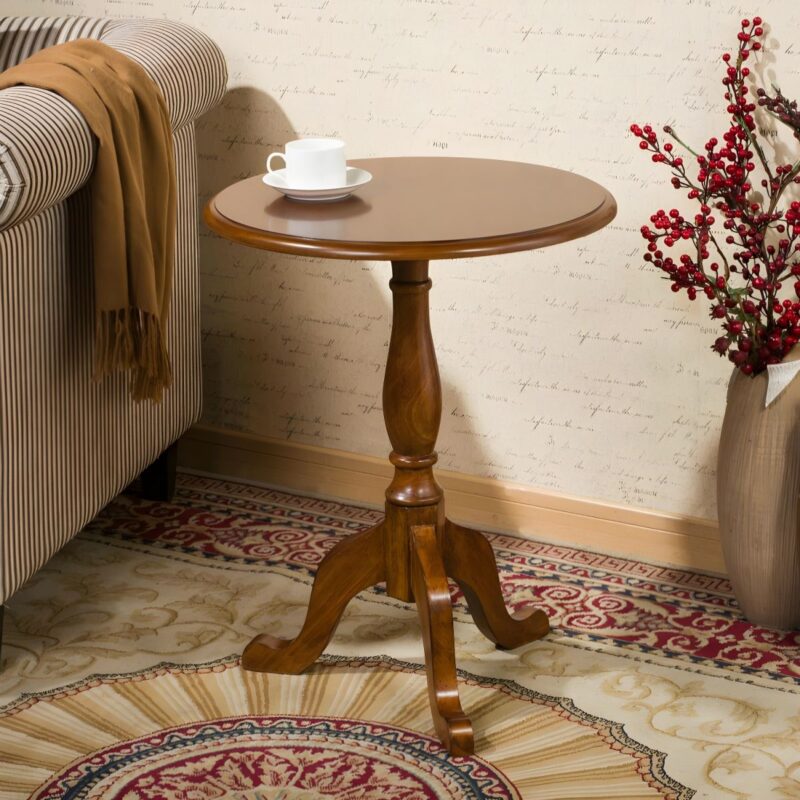 Solid Wood Small Round Table