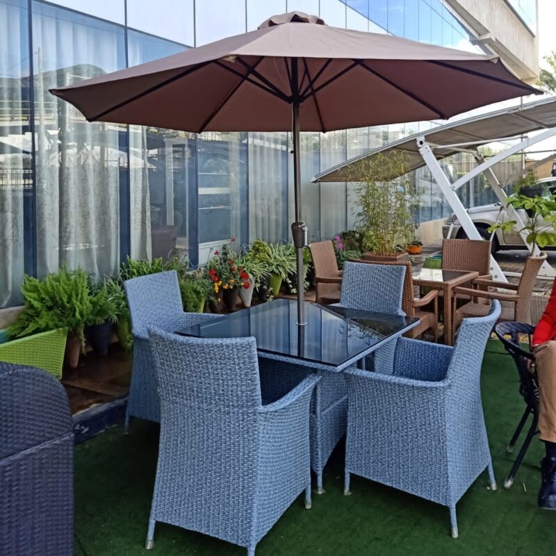 4-Seater Garden Rattan Outdoor Set