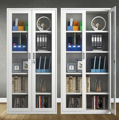 Glass Doors Steel Filing Cabinet