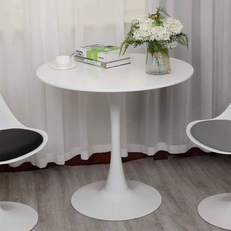 Lowry White Round Dining Table