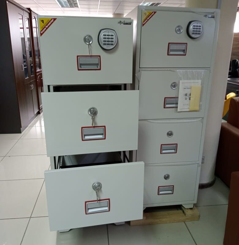 4-Drawer fireproof safe cabinet