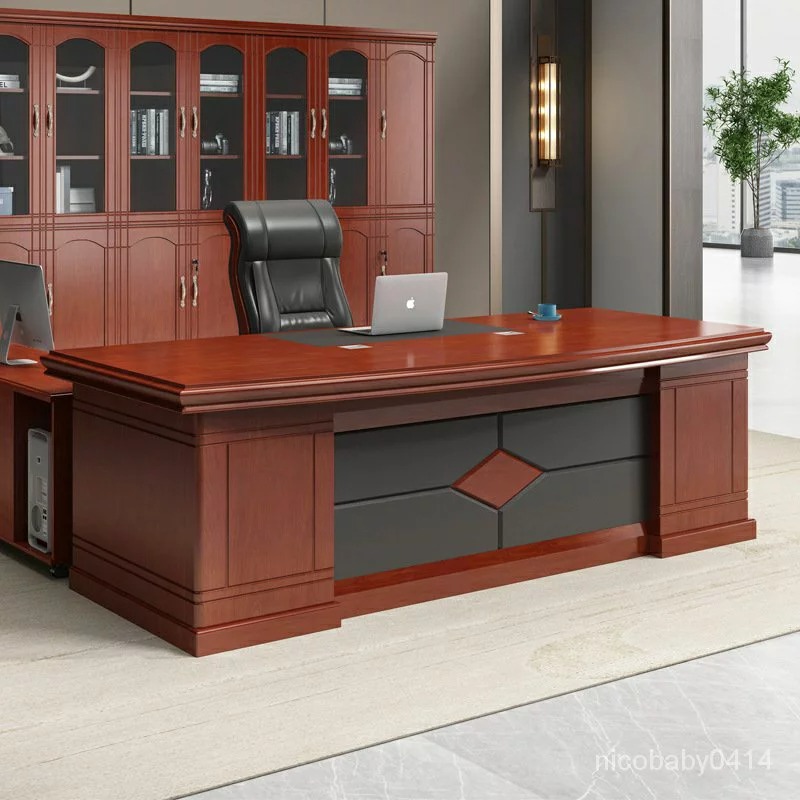 1.8 Meters Mahogany Executive Office Desk