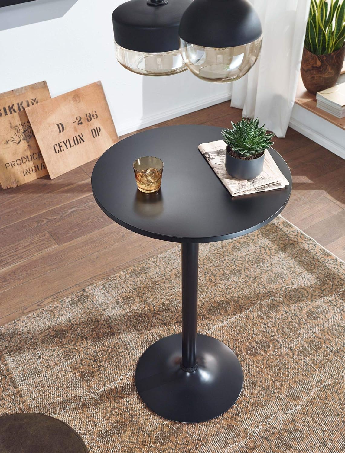 Modern Round High Bar Table