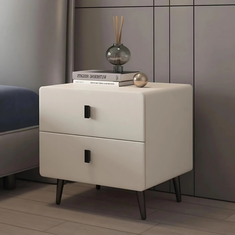 Nordic Luxury Double Drawer Bedside